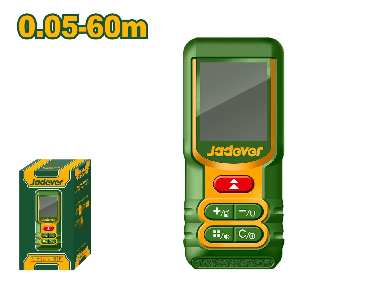 Рулетка Лазерная Jadever 60m (1x40)  |*