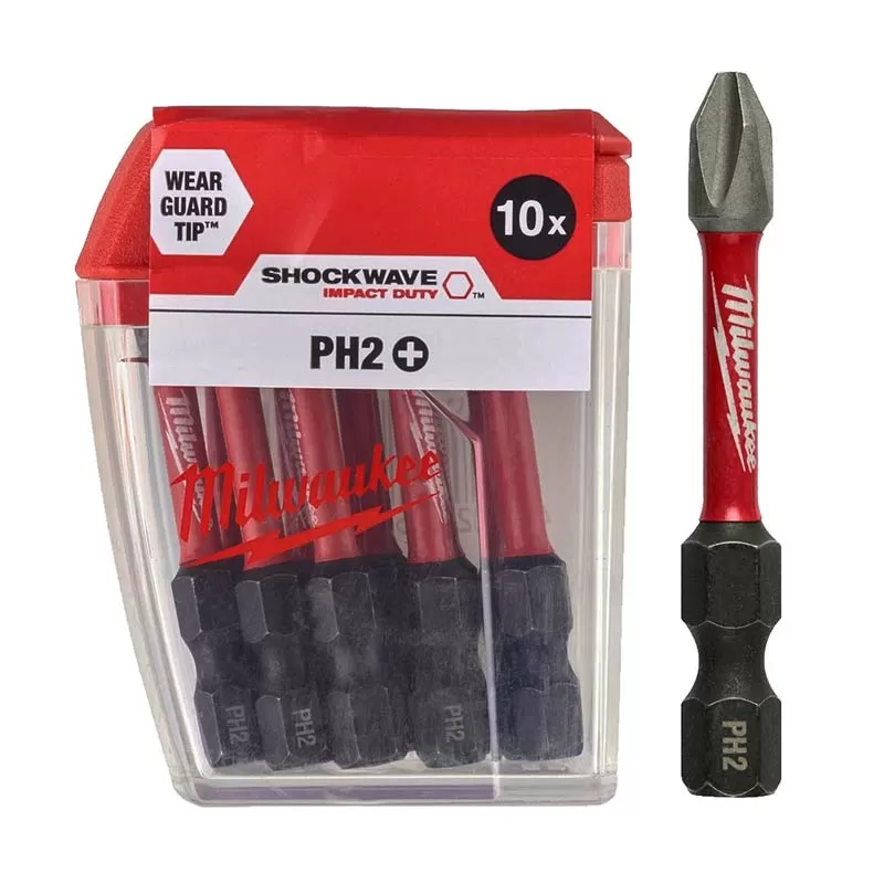 Биты Milwaukee PH2 50мм 1х10 (Цена за штуку) |*
