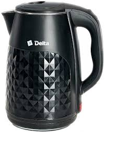 Эл.Чайник DELTA DL-1116 пластик ДВОЙНАЯ СТЕНКА черный: 1500 Вт, 2,3л  (12)  /2