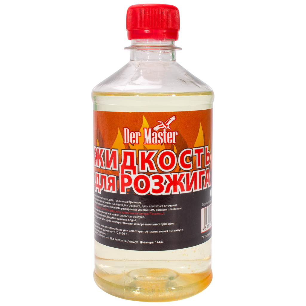 Жидкость для розжига Der Master 0,5л  1х25  |*