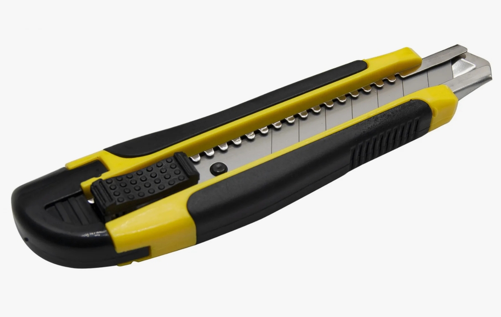 Нож Канцелярский LIT ДОРОГОЙ Черно-Желтый  (1х24) (144)  |*