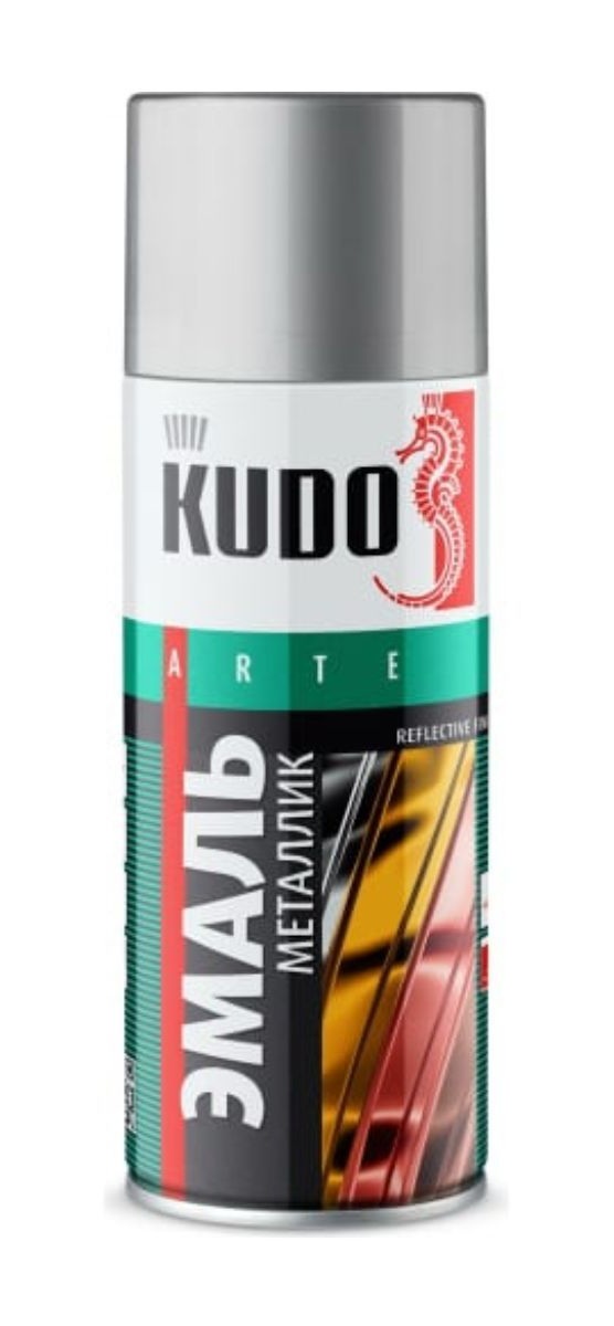 Аэрозоль KUDO Хром Металлик KU-1027 (12шт)   |+
