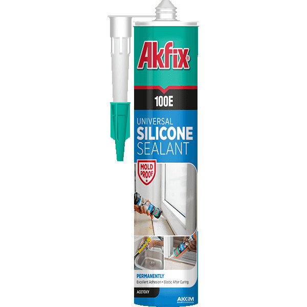Силикон Универсальный AKFIX 100E 280гр Прозрачный (1х24)