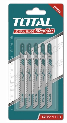 Пилки для лобзика TOTAL TAC51111C для дерева |+