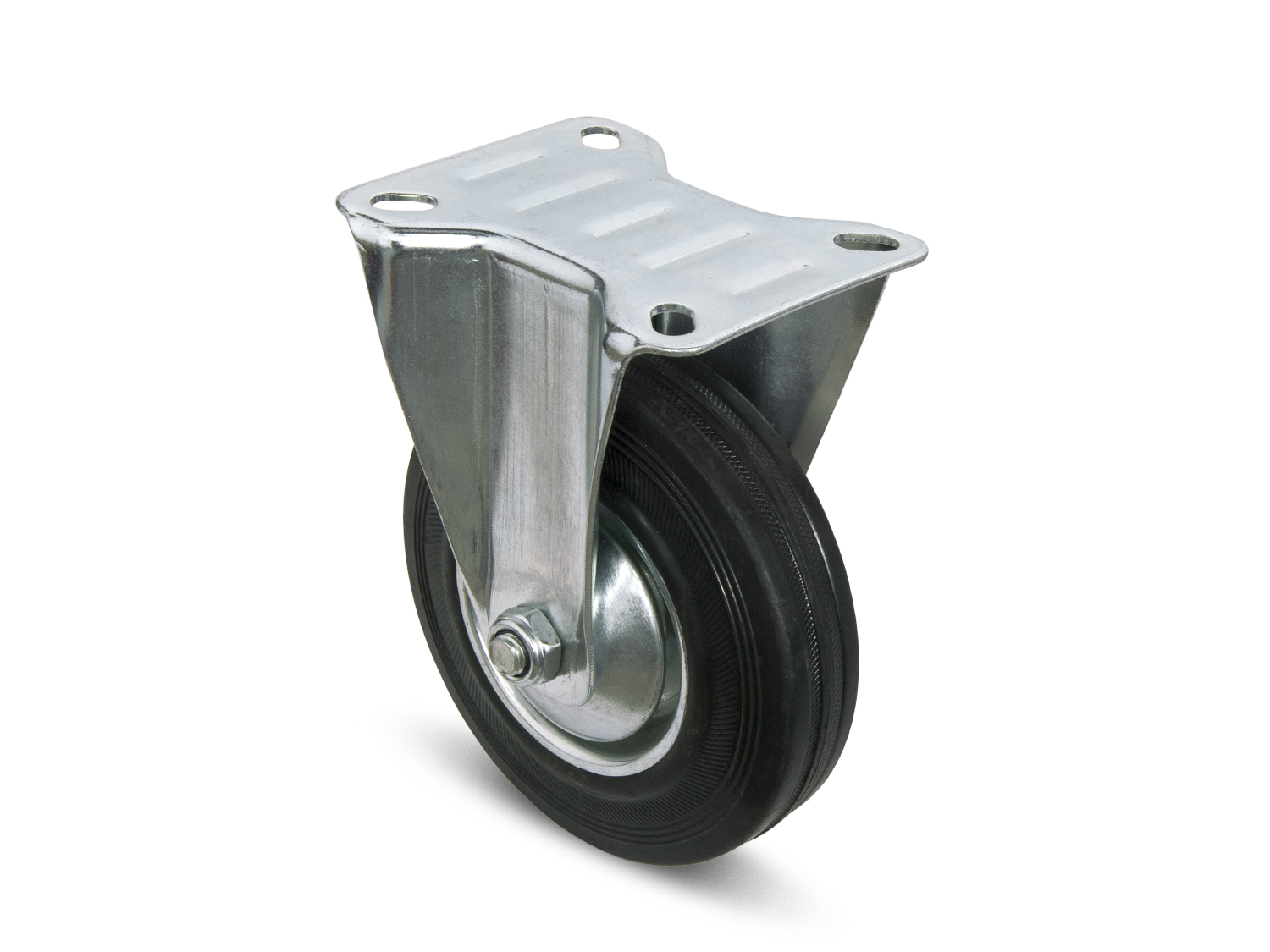 Колесо для тележки не поворот - (хром) d6 x 160 VK-515  |2