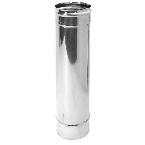 Труба Нерж дымоходная 0,5 м ф 120мм    \+