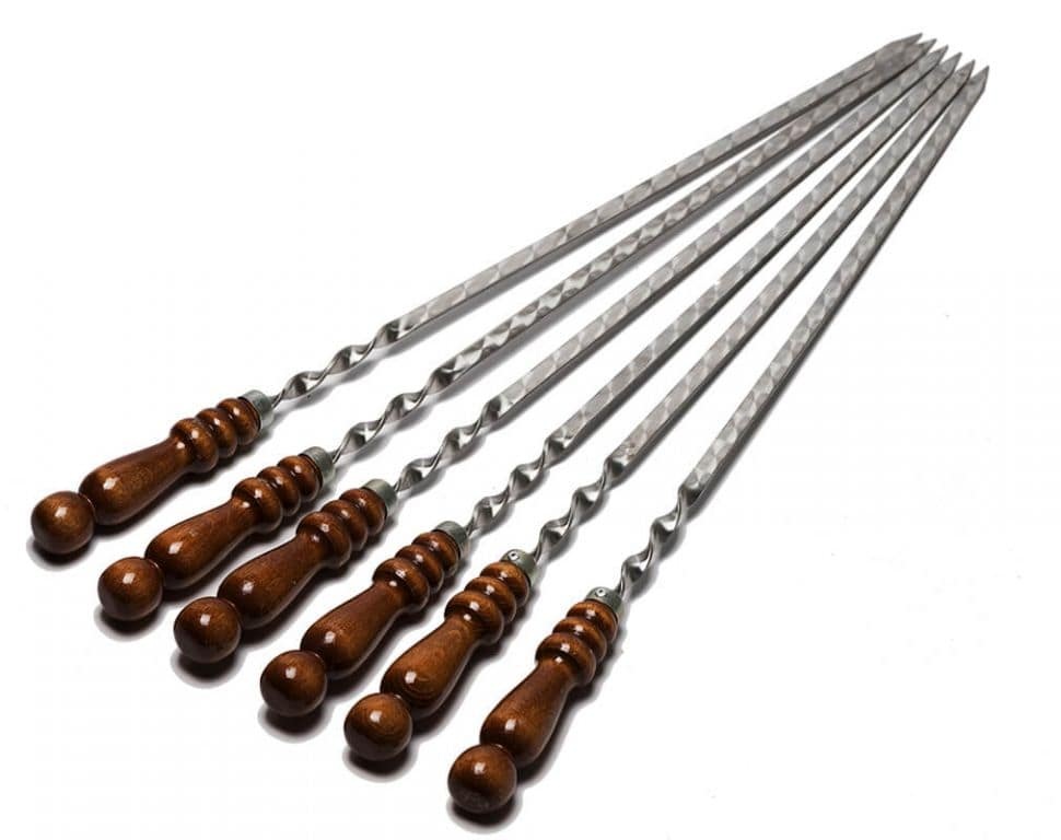 Шампура дерев рукаяткой 10х45 (10)                |2