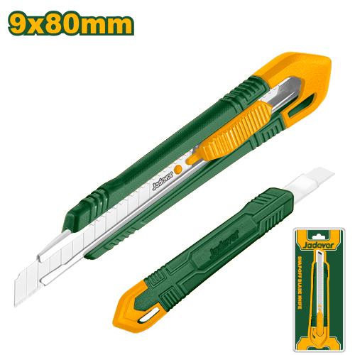Нож канцелярский Jadever 9 х 80mm Тонкий Усиленный Пластик (1х50)