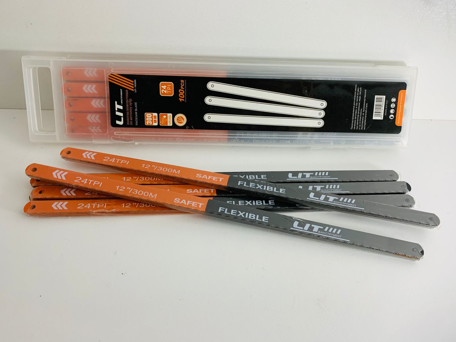 Полотно по металлу LIT Одностороннее 24 TPI 300мм 1х100  |*