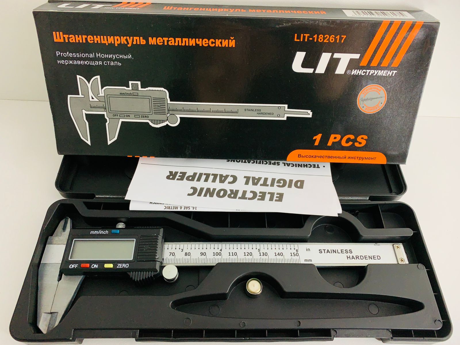 Штангенциркуль LIT Цифровой 150мм (1х50) |*