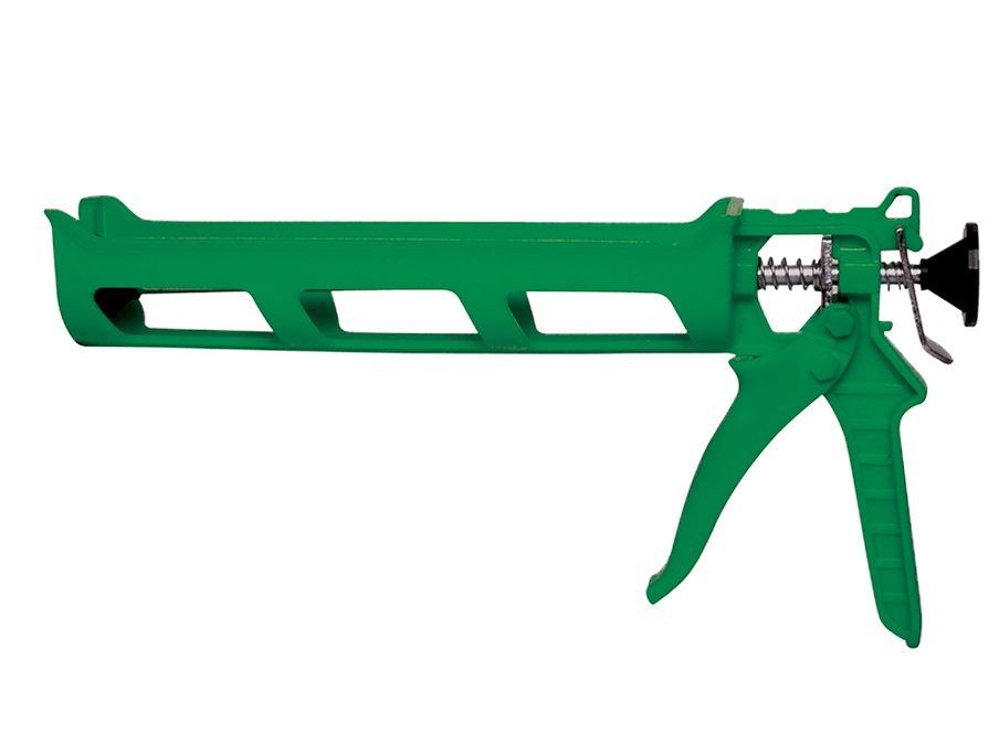 Пистолет для герметика ПЛАСТИК Зеленый(Бордовый) (1х50)