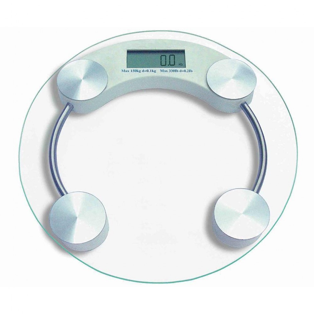 Весы напольные элетрон.прозр. квадратные/круглые VK-903 |+