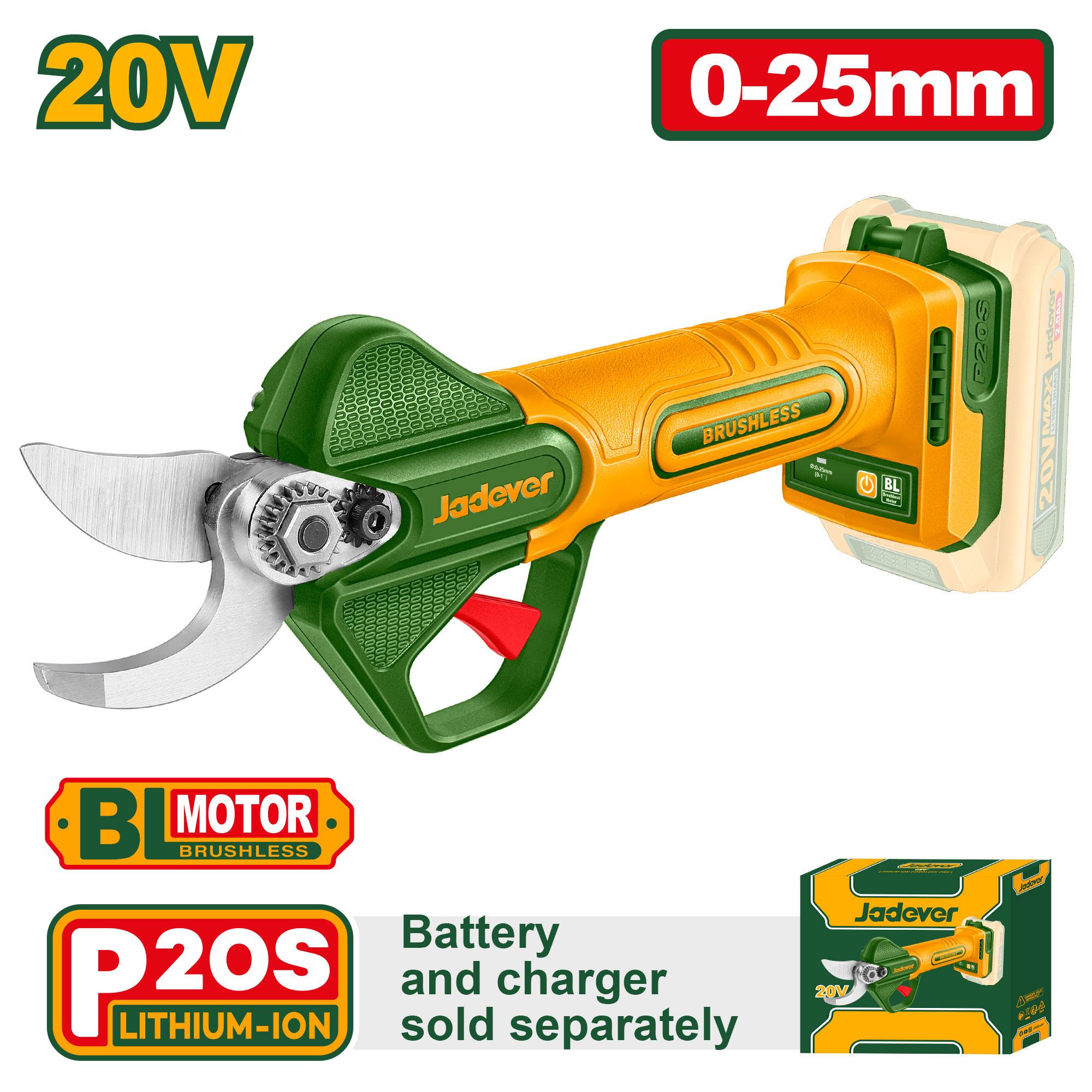Секатор Аккумуляторный Jadever 0-25мм (Тушка) (1x12)  |*