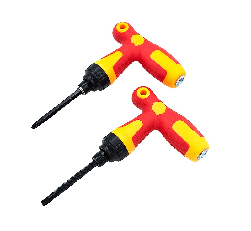 Отвертка Тройная Трещетка Т-реверс 1*12  /1