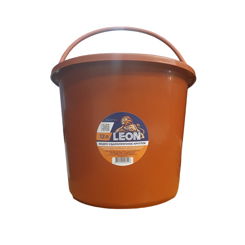 Ведро ударопрочное 16л Красное   |*