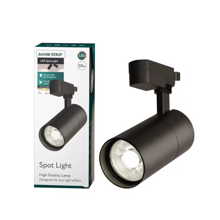 Светильник трековый AKKO STAR Черный 30W 6500K Холодный свет 1х30 |*