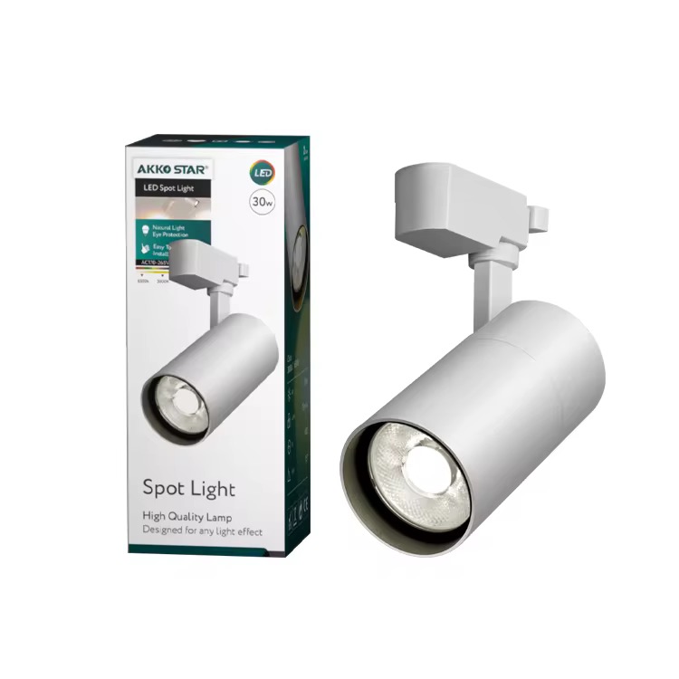 Светильник трековый AKKO STAR Белый 30W 6500K Холодный свет 1х30 |*