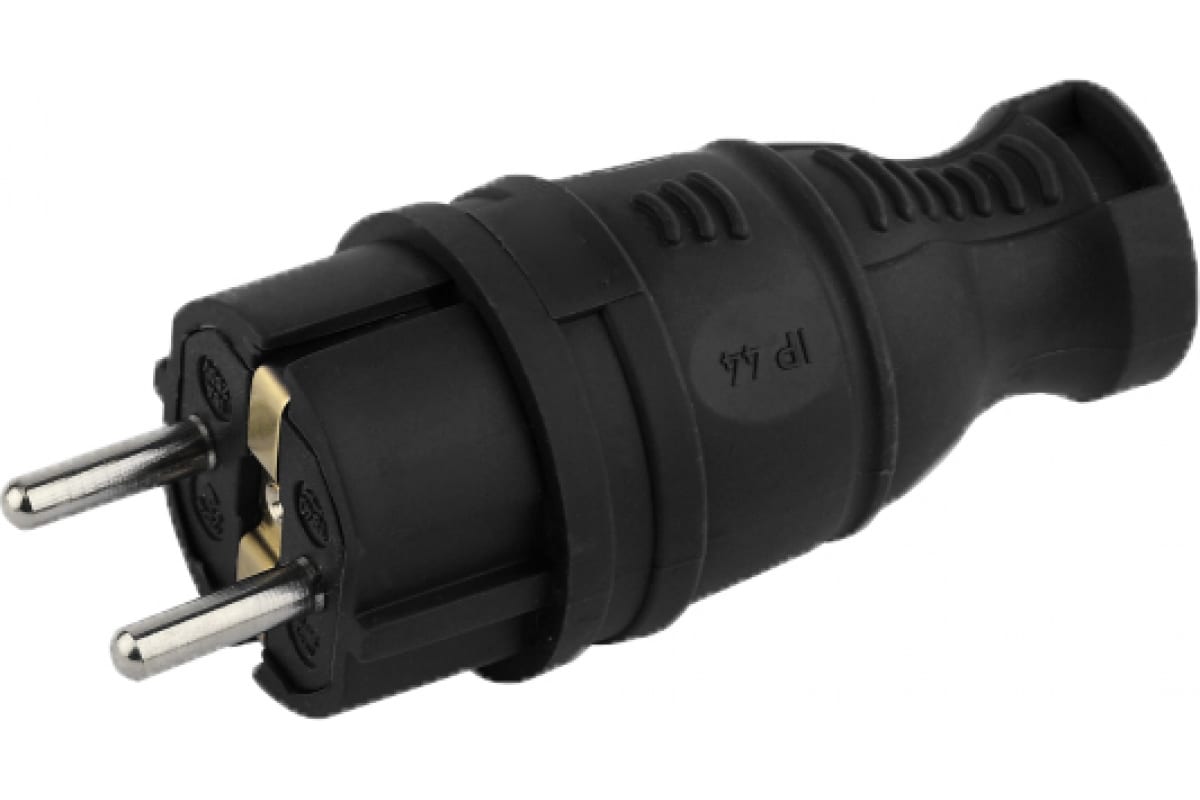 Вилка Каучуковая Bull с заземлением 338001    /2