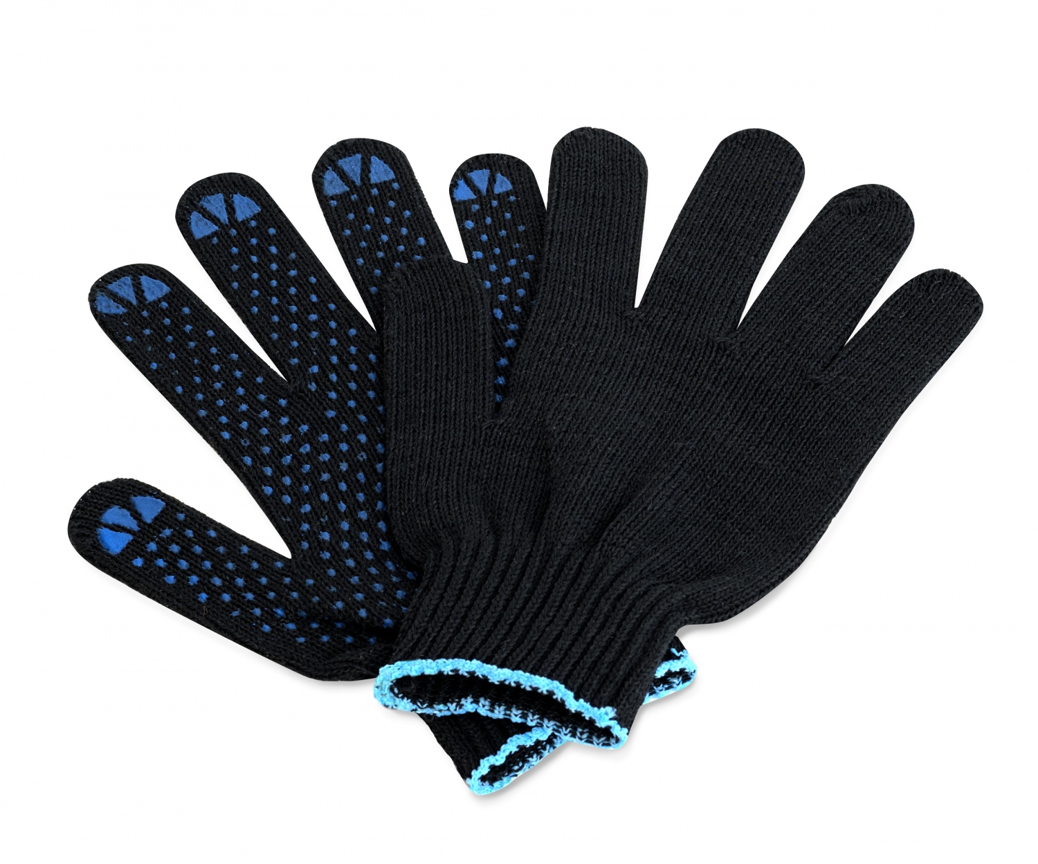 Перчатки СТАНДАРТ ХБ тряп-е Чёрные 1х400 /*