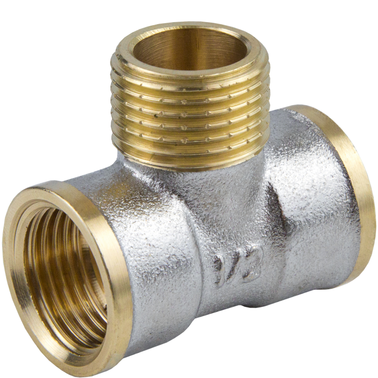 Тройник хром в/н/в  15 МАСТЕР /1