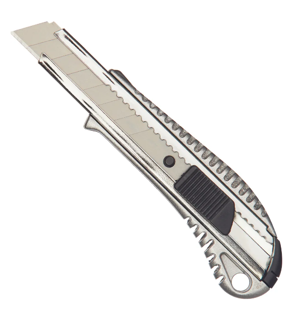 Нож канцелярский Хром 1х24  1х144   /2