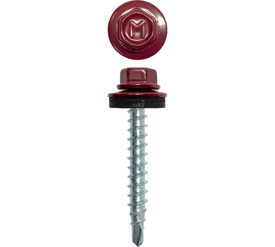 Саморез кровельн. 3005. 4,8х51  /1х150 (винно-красный)   /+
