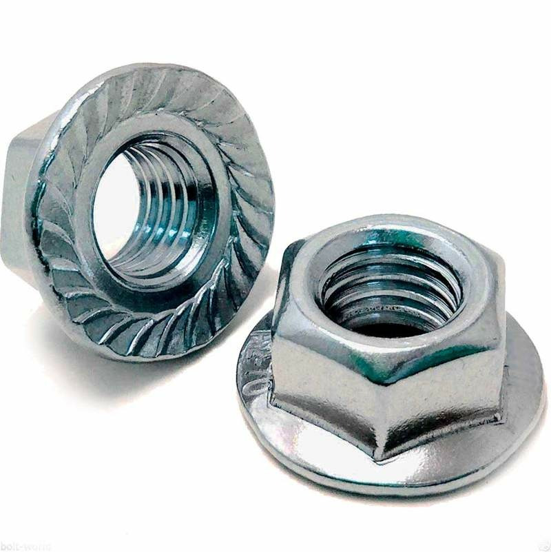 Гайка шестигранная с флянцем (1кг) М6 DIN6923   |+