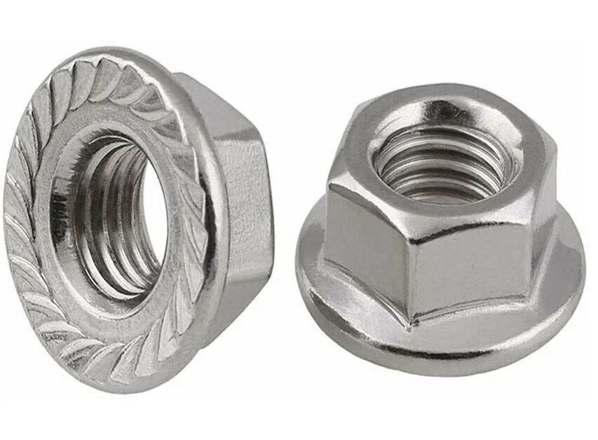 Гайка шестигранная с флянцем (1кг) М12 DIN6923   |+