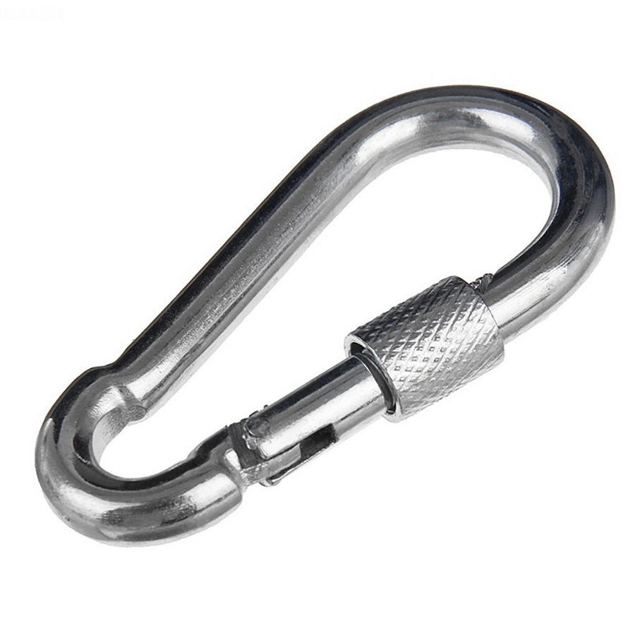 Карабин с фиксатором DIN5299D оцинк. 13мм  1х10  |+