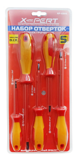 Набор отверток X-PERT 5 предметов XP-0305 1х48  |+