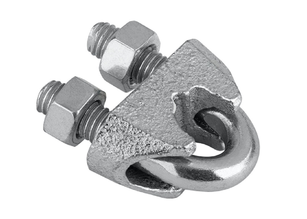 Зажим для стальных канатов DIN741 оцинк 22мм 1х10  |*