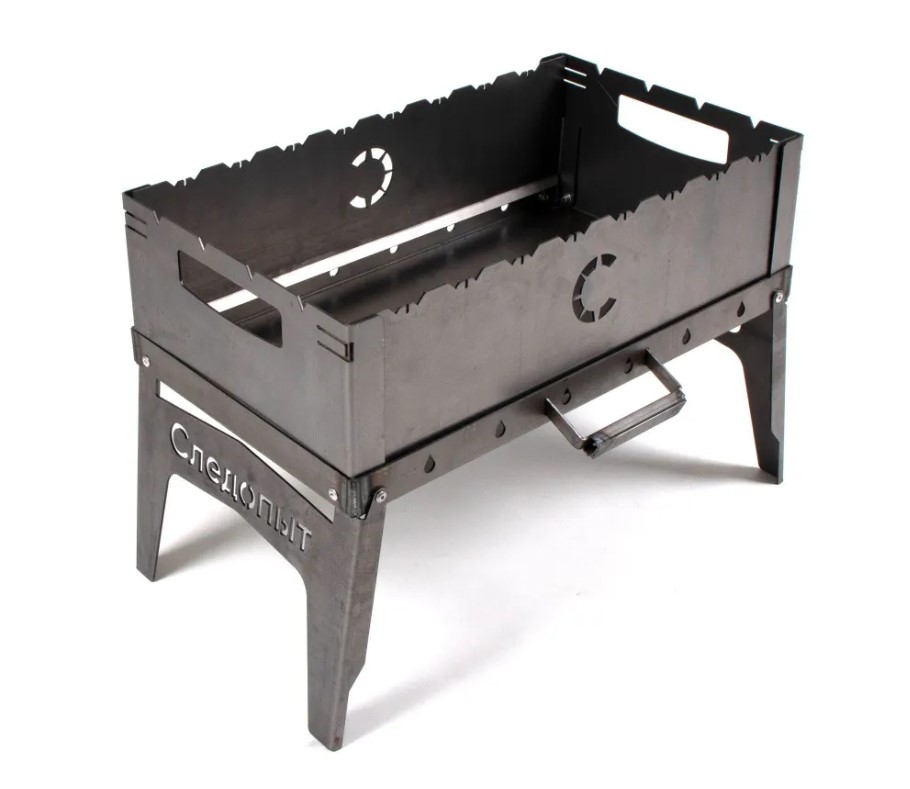 Мангал дипломат "Следопыт" 555х306х355мм толщ. 2мм в сумке  |+