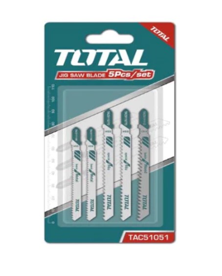 Пилки для лобзика TOTAL TAC51051 по металлу и дереву |+