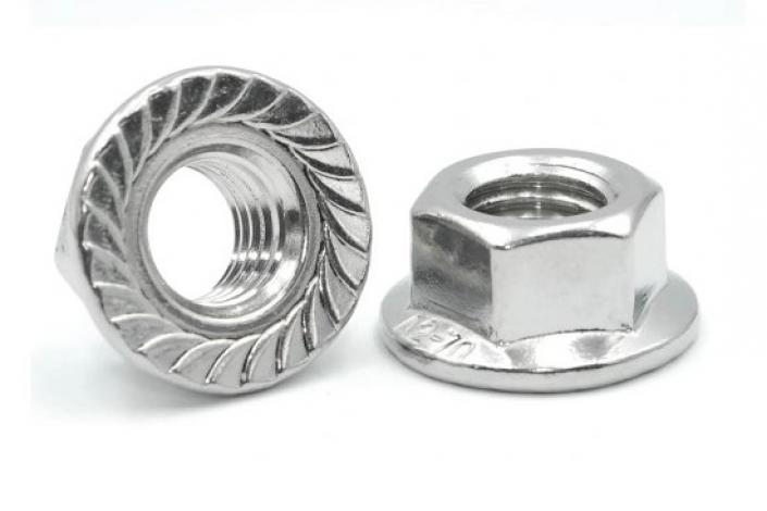 Гайка шестигранная с флянцем (1кг) М16 DIN6923   |+