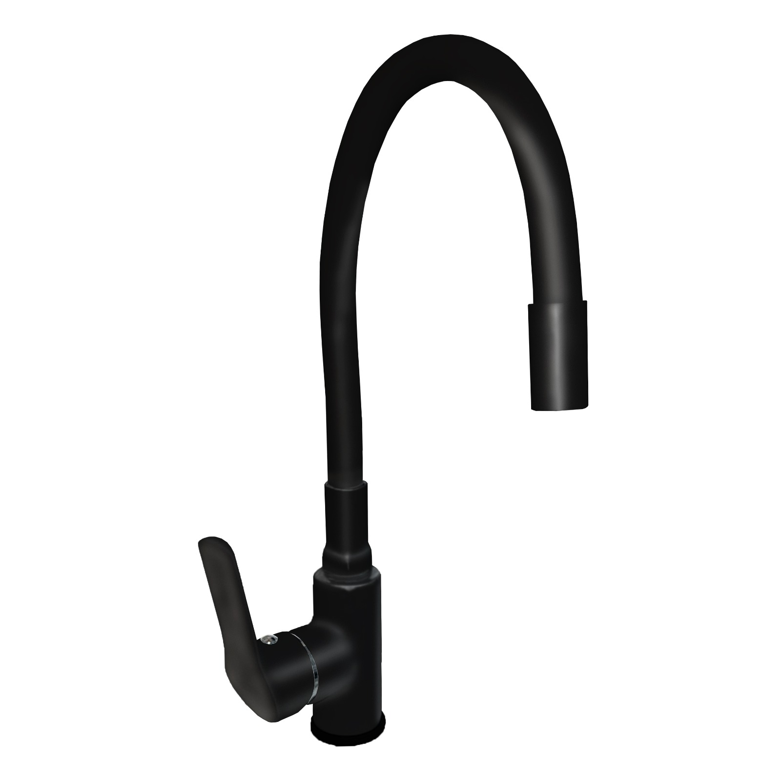 Смеситель для кухни с гибким изливом Черный MITTSU M2223B  (1x10)   |*