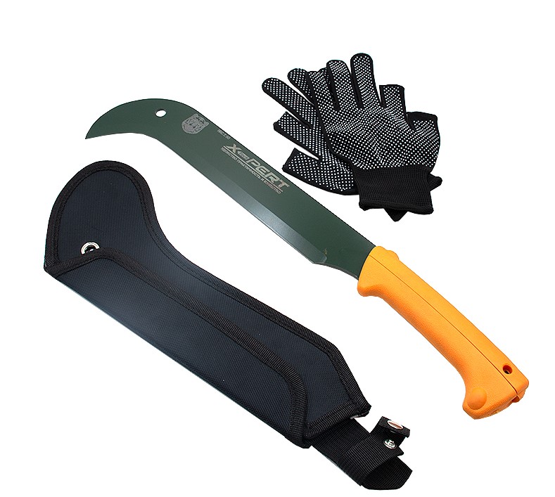 Мачете с оранж. рукояткой в чехле 1х36  |+