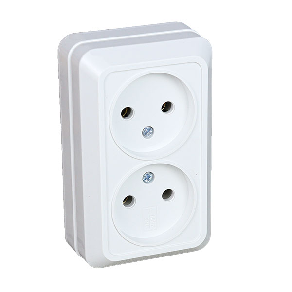Розетка XPERT 2-ая Наружняя |+