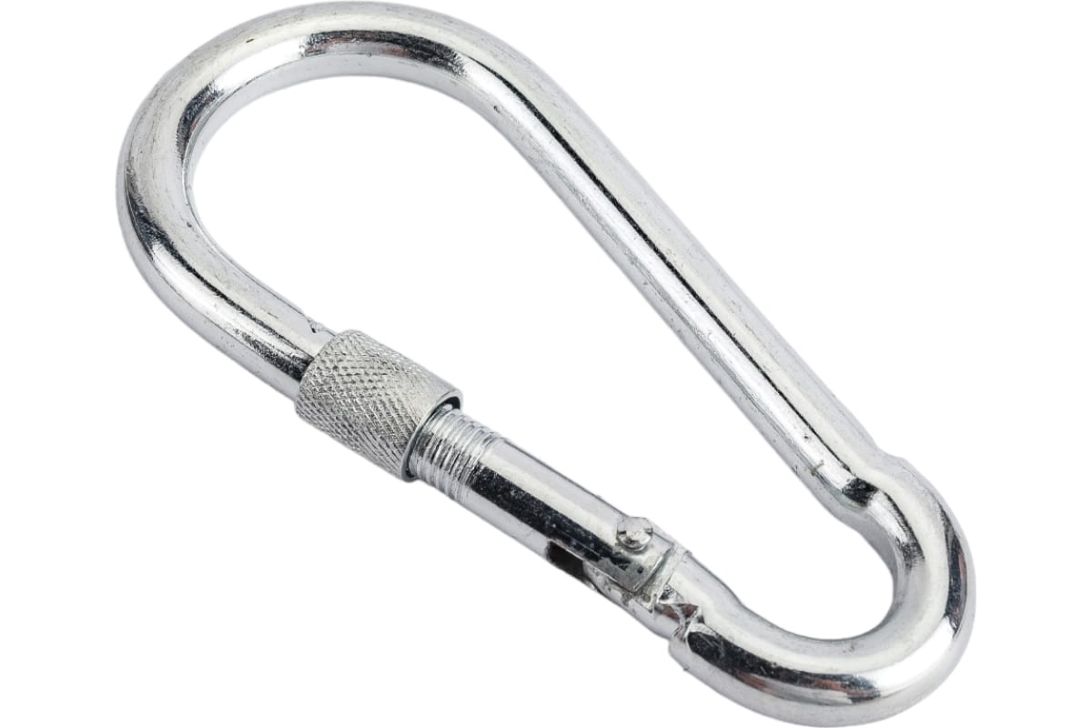 Карабин с фиксатором DIN5299D оцинк. 12мм  1х20  |+