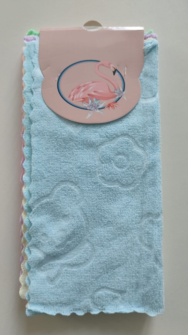 Тряпка Фламинго (Набор из 5шт) 25х25см 1х12(1х600) VMF-862-1 |*