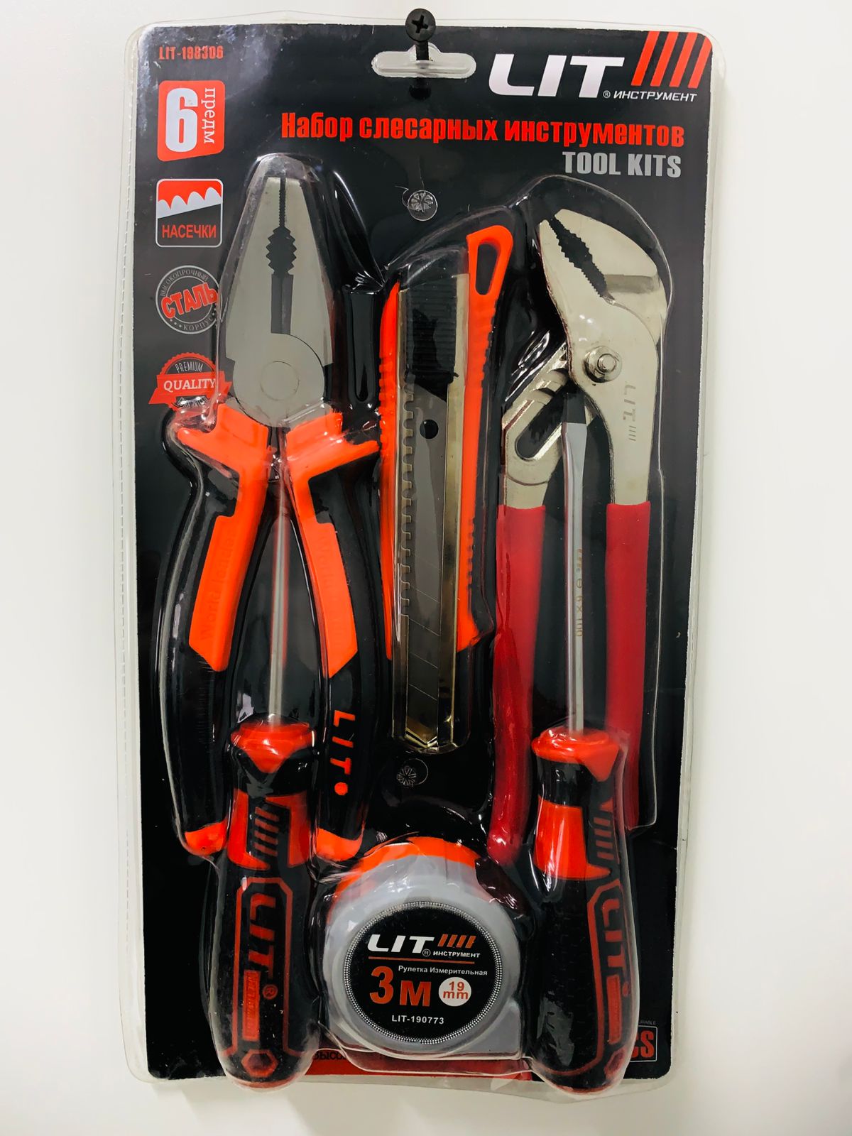 Набор инструмента LIT 6 предметов (1х24)  |*