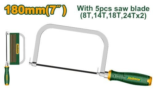 Ножовка по металлу Jadever 180mm (1х12)(1x48)  |*