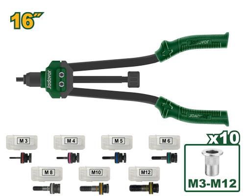 Заклепочник Jadever для резьбовых заклепок Набор  (1x6)  |*