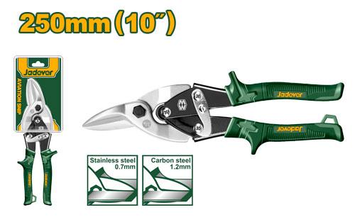 Ножницы по металлу Jadever №10 250mm Правые (1x5)(1x40)  |*