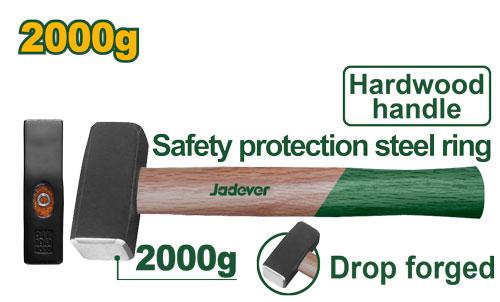 Кувалда Jadever с Дерев. ручкой 2000гр (1x12)  |*