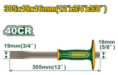 Зубило ручное Jadever 19mm (1x36)  |*