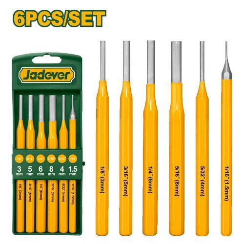 Набор выколоток Jadever 6pcs (1x10)(1x30)  |*
