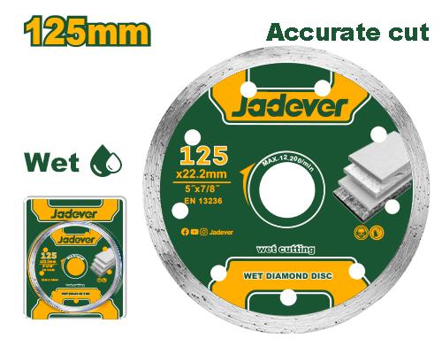 Круг Алмазный Jadever Сплошной 125мм Мокрый рез  (1x100)   |*