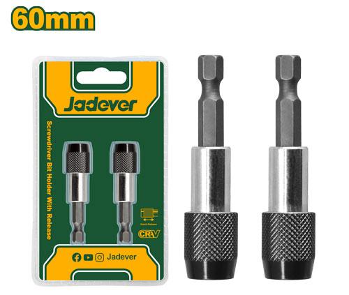 Держатель бит Jadever с быстросъемом 60mm 2pcs (1x25)(1x100)  |*