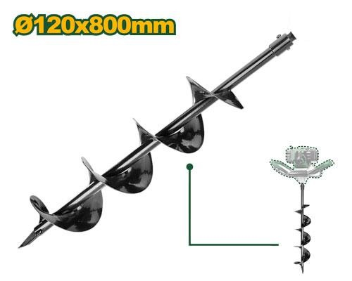 Шнек (бур) для мотобура Jadever 120х800mm    |*