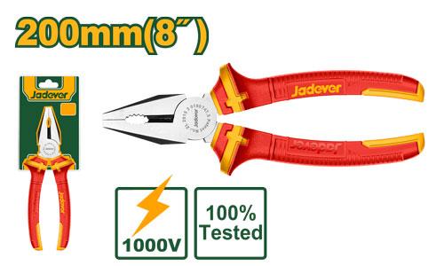 Плоскогубцы Jadever Диэлектрический №8 200mm (1х6)(1x36)  |*